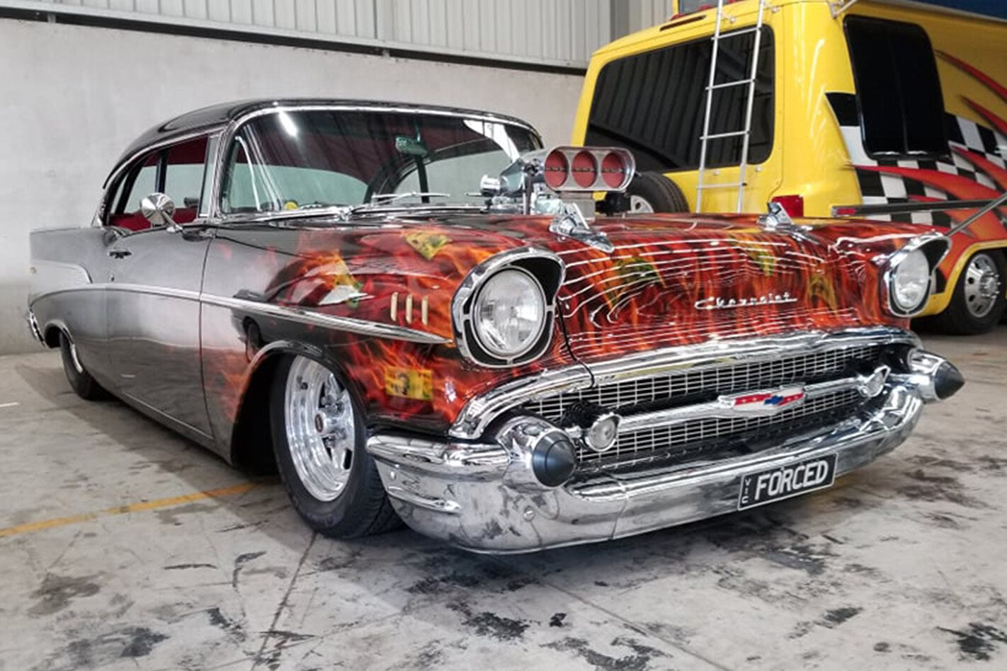Driving a blown, methanol ’57 Chev – Carnage Plus episode 28