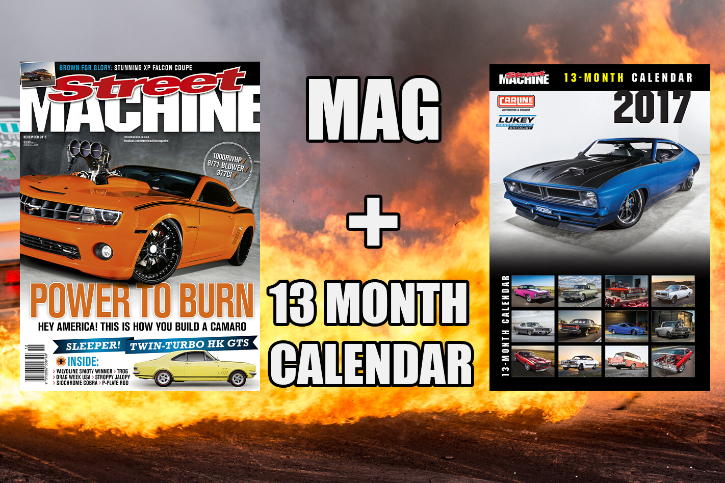 FREE 13 MONTH CALENDAR WITH STREET MACHINE DECEMBER