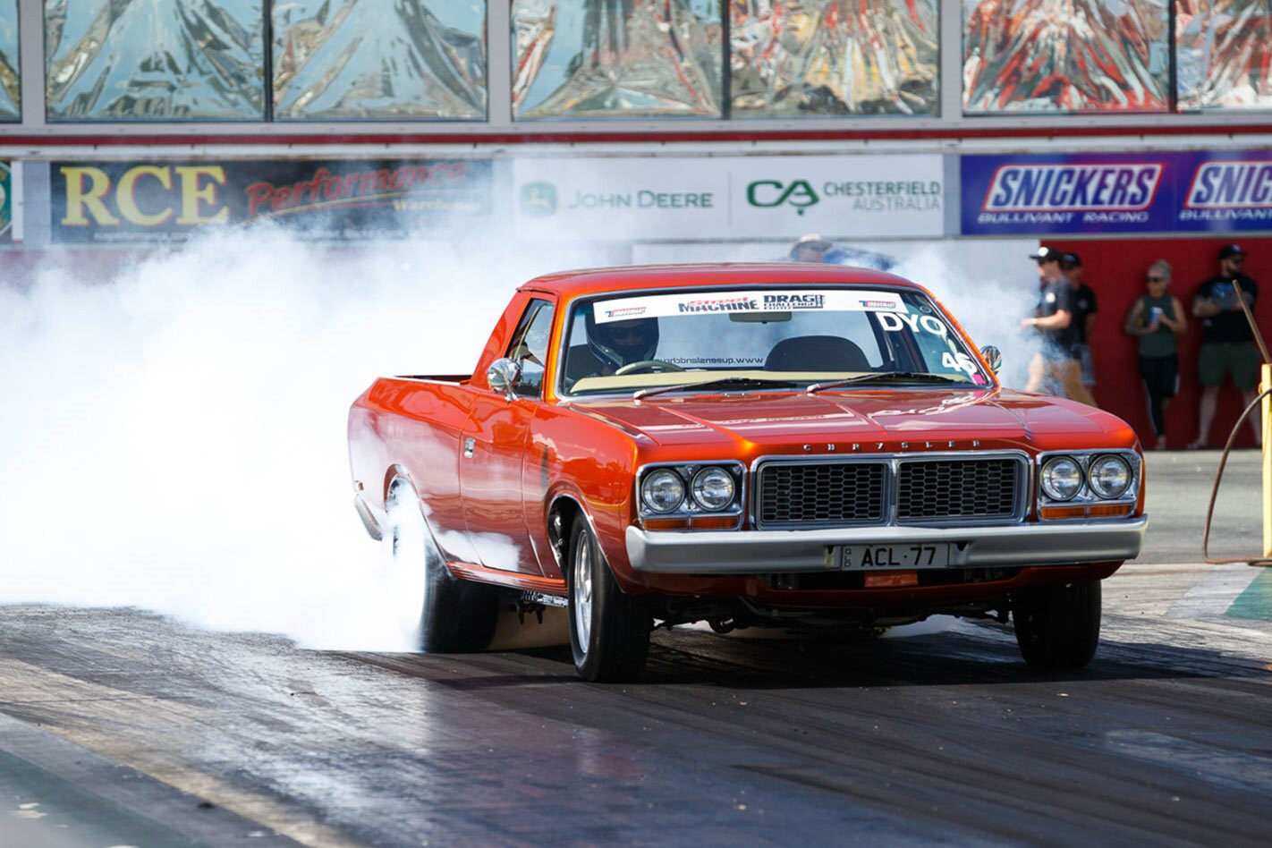 Andrew Dunnett’s CL Valiant ute wins Turbosmart Dial Your Own – Drag Challenge Weekend 2018