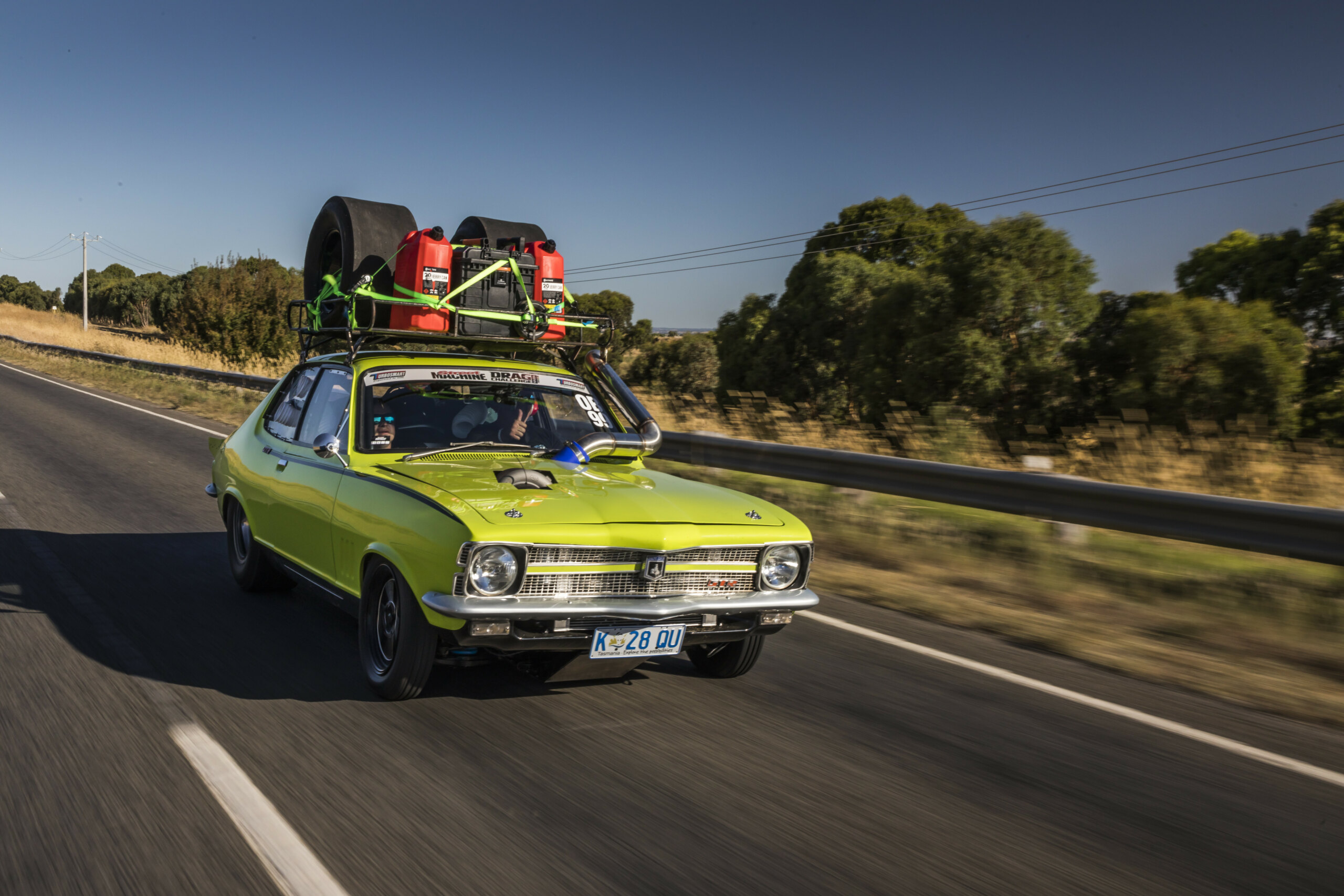 Video: Barra-swapped LC Torana takes on Drag Challenge