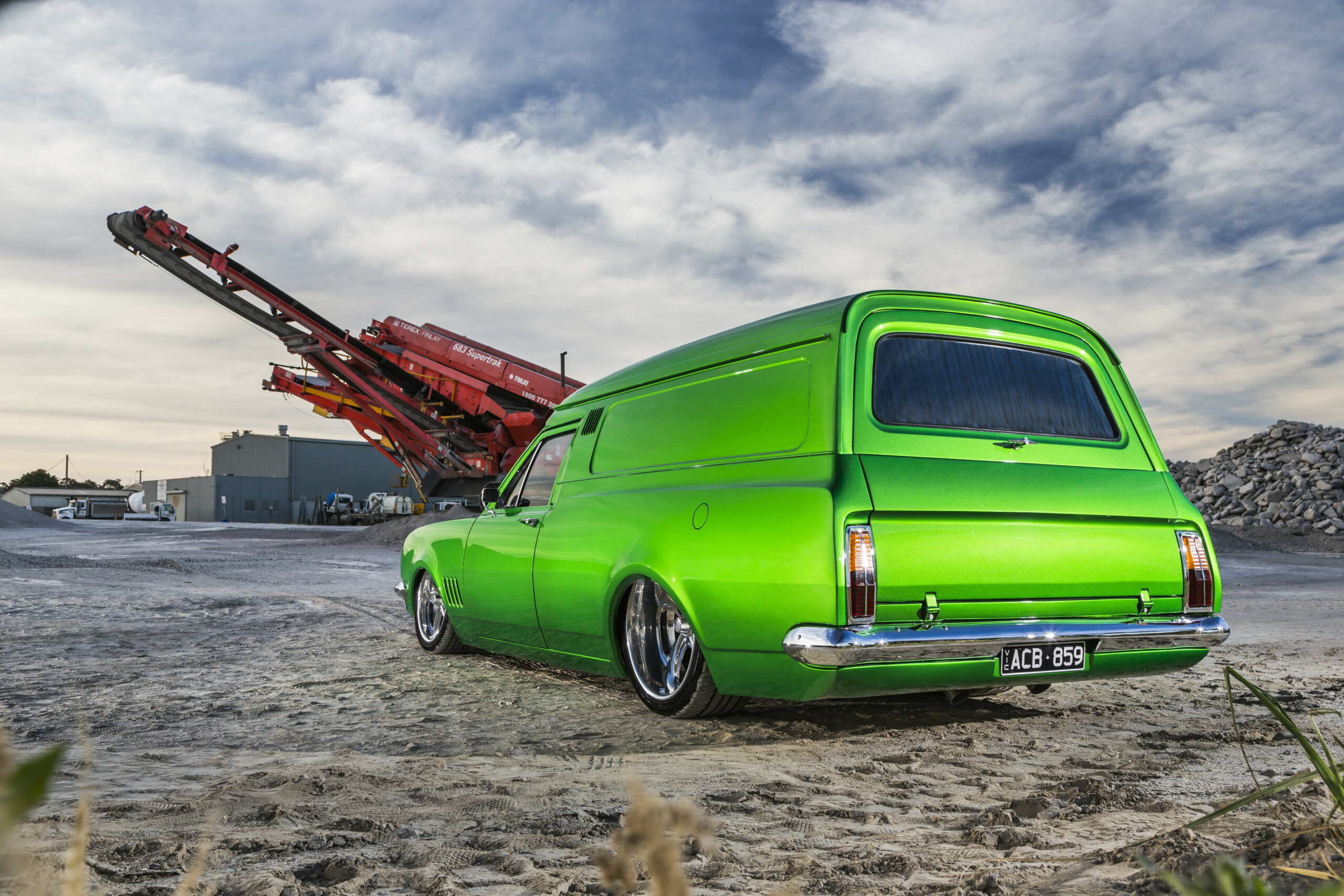 Slammed twin-turbo HG van