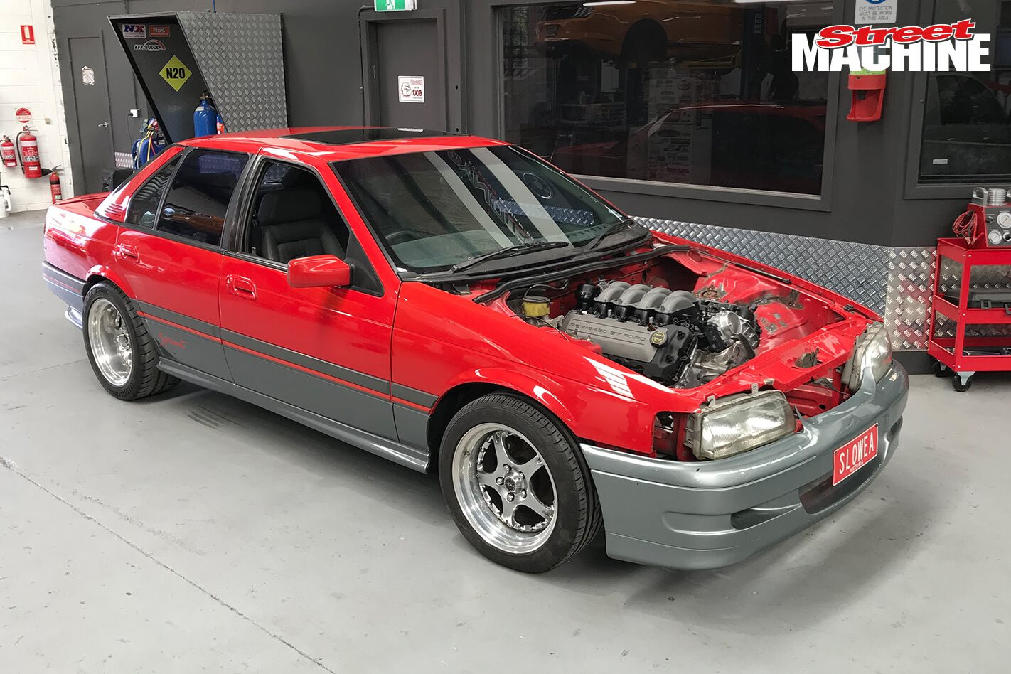 Coyote-powered EA Falcon in the build – Video