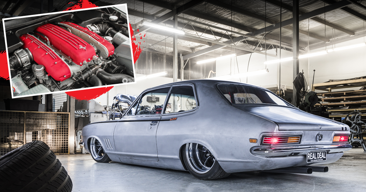 Video: Rod Shop Torana Ferrari V12 swap update