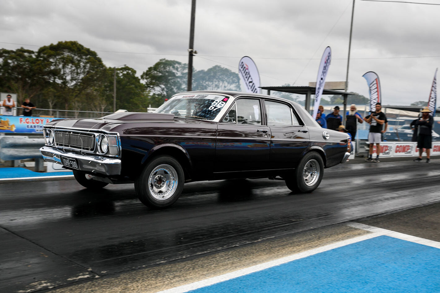 Mark Van Der Togt’s Ford XW Futura wins Tuff Mounts Radial Blown – Drag Challenge Weekend 2018