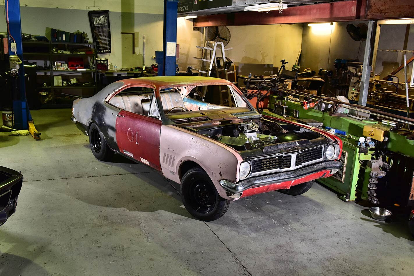 Luke Kestle’s big-block Holden HT Monaro in the build