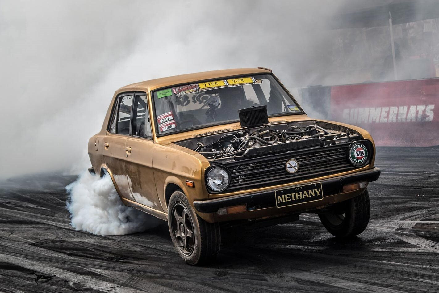 Burnout young gun Jordan Marlin’s Datsun 1200