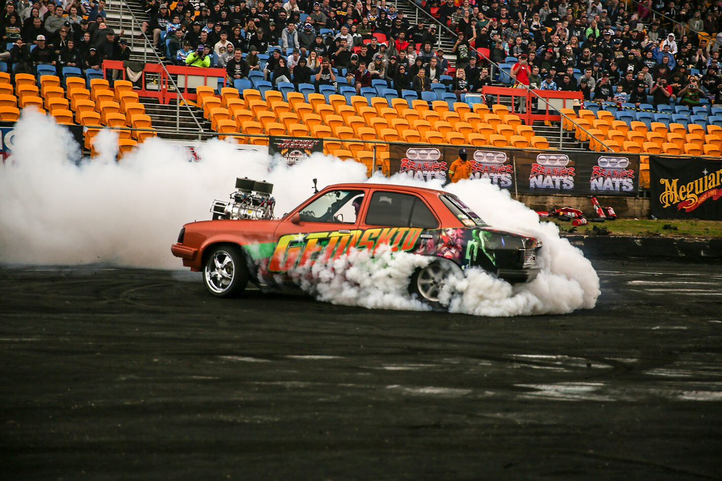 JUZZY MOTT’S BLOWN 427CI HOLDEN TG GEMINI – VIDEO