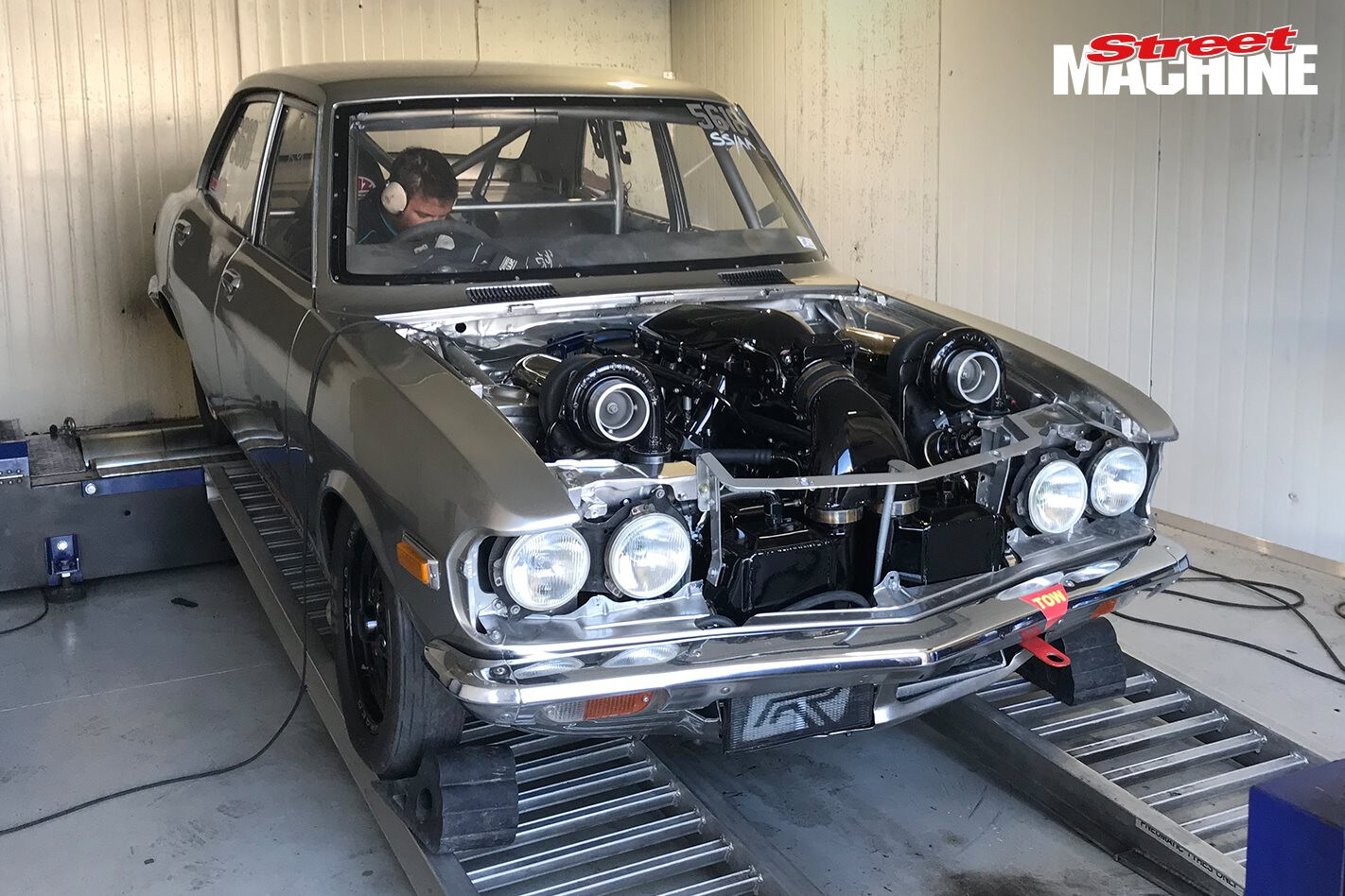 Twin-turbo LS Mazda Capella dyno – Video