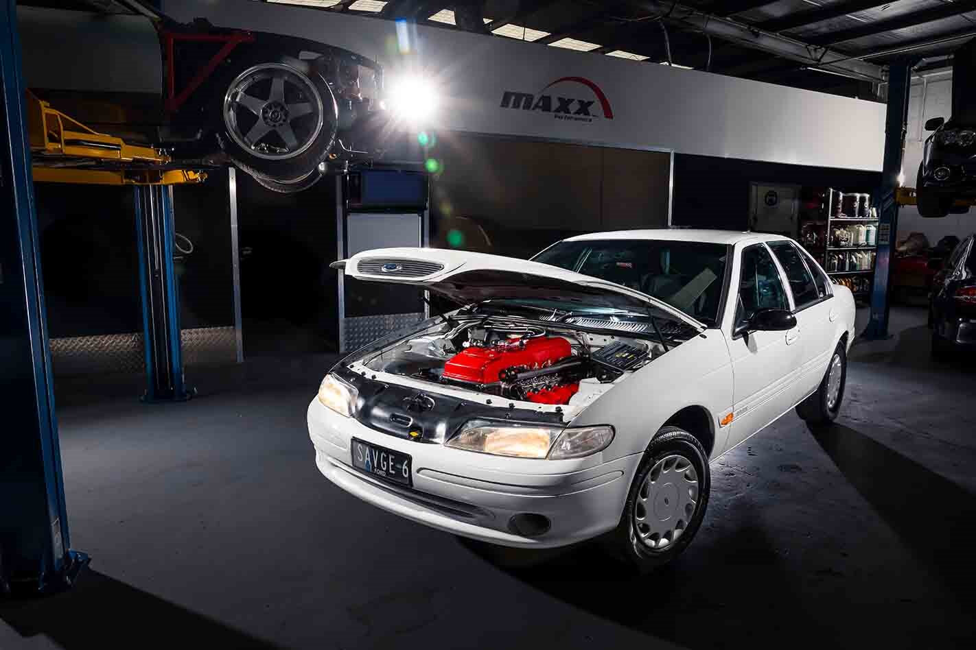 4.2-litre stroker Barra EF Fairmont – with nitrous!