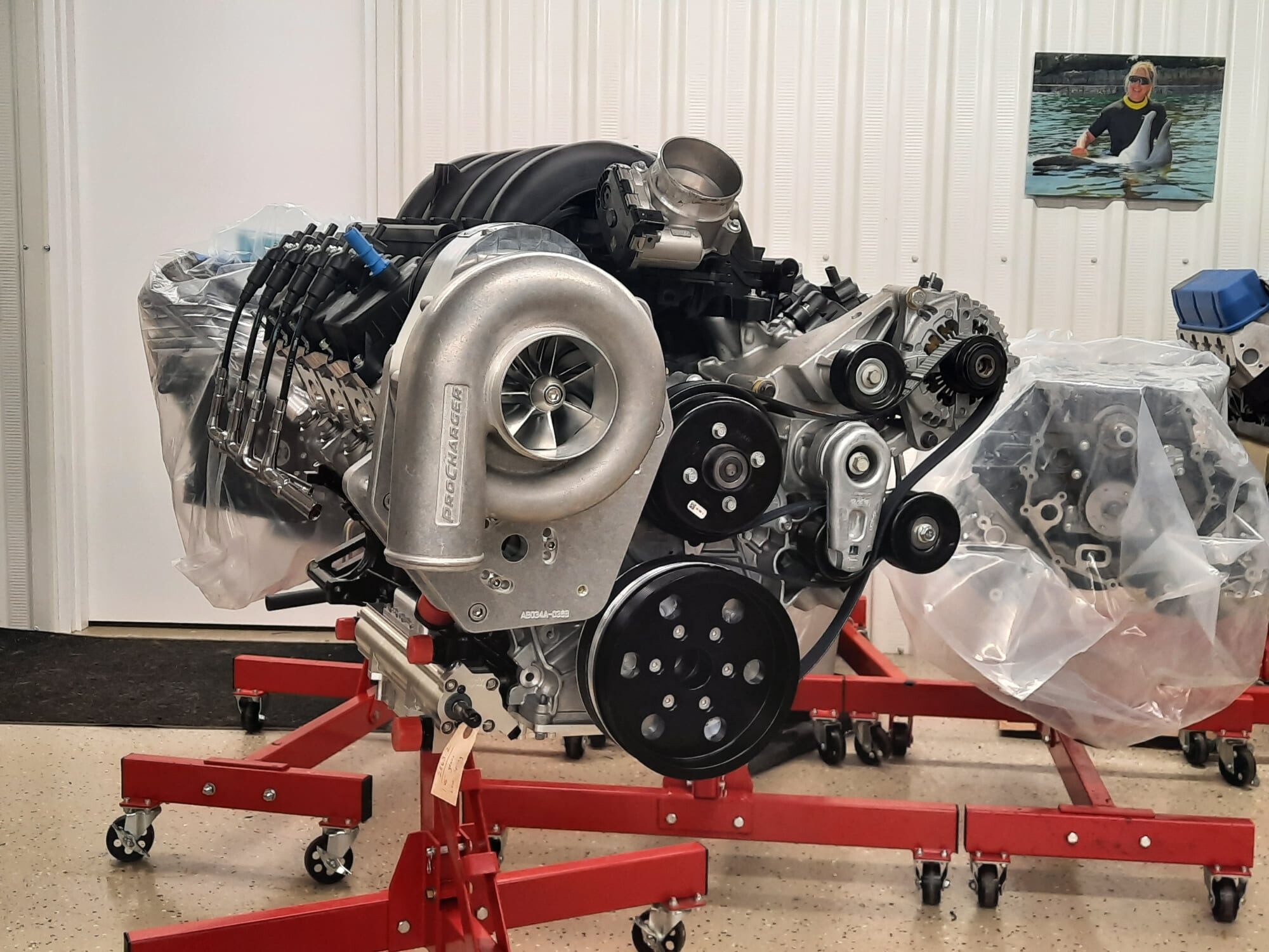 Video: Procharged 7.3-litre Godzilla V8 on the dyno