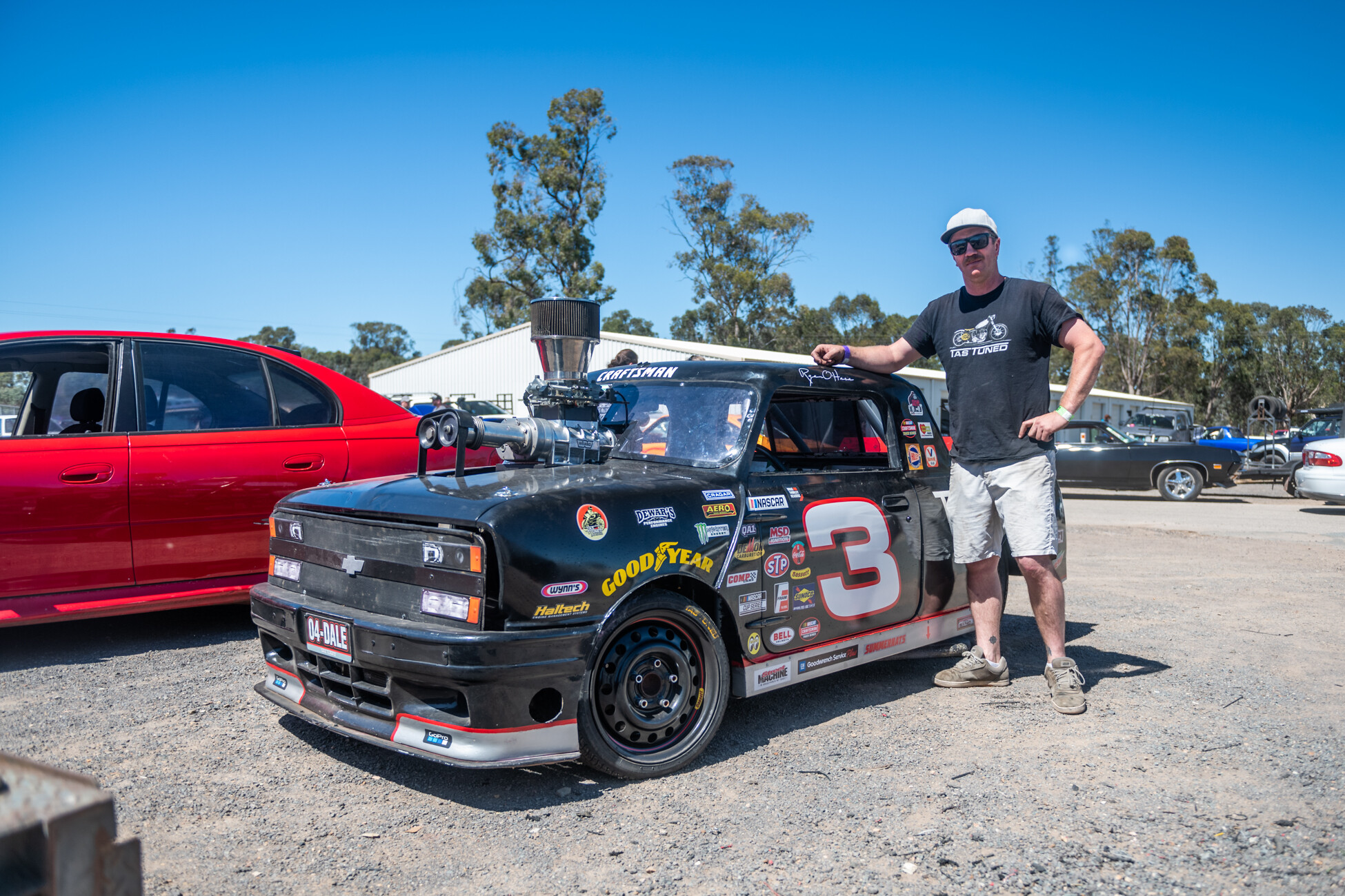 Blown LS-powered Mini ute at Supernats