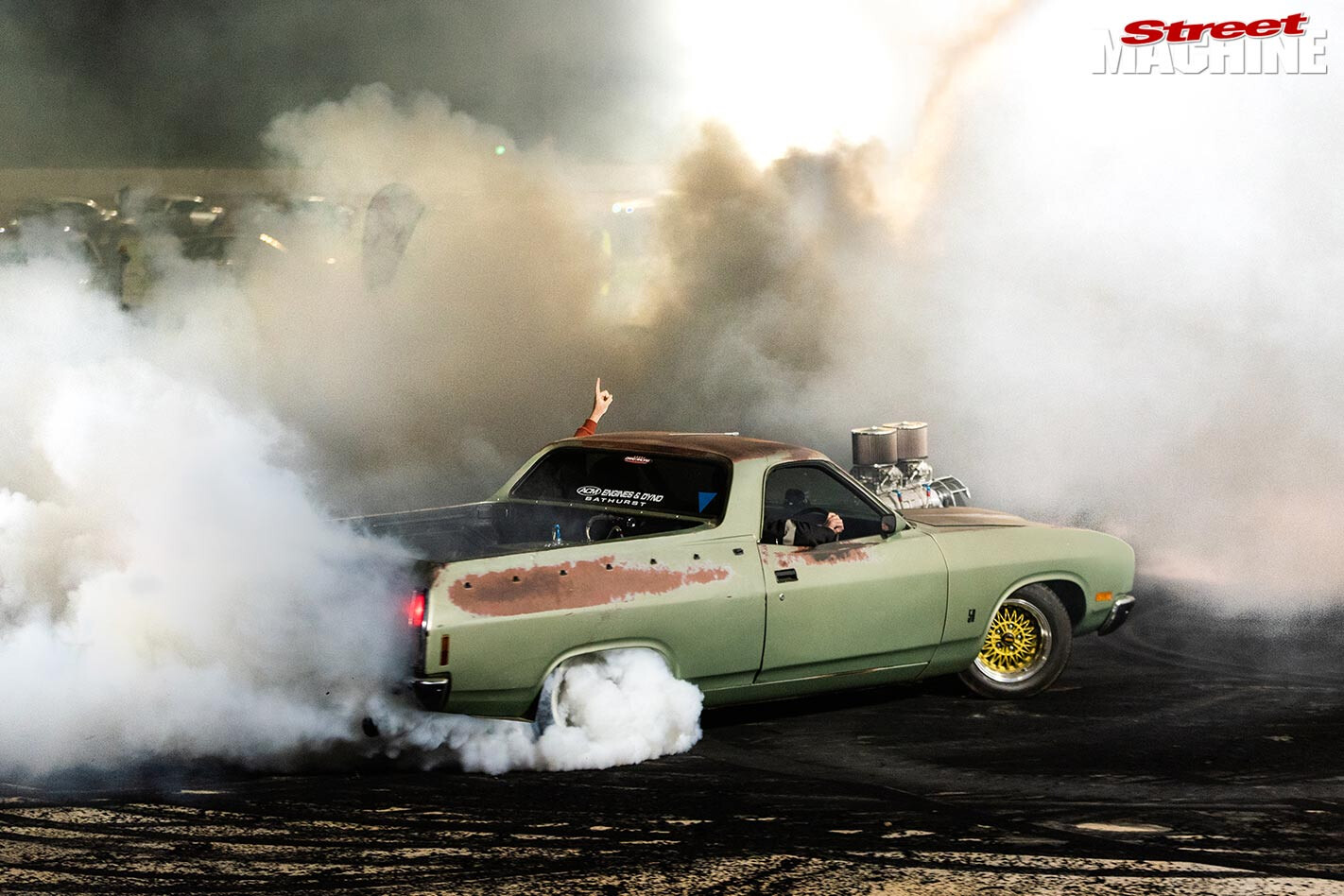 Wagga Wagga burnouts Falcon ute
