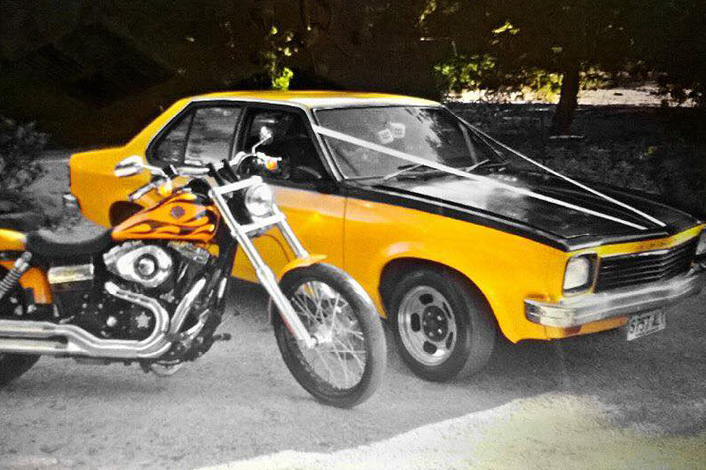 Helen Brady's Torana wedding car
