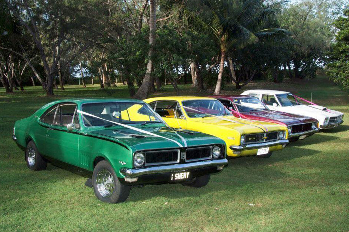 Dylan Wicks's wedding cars