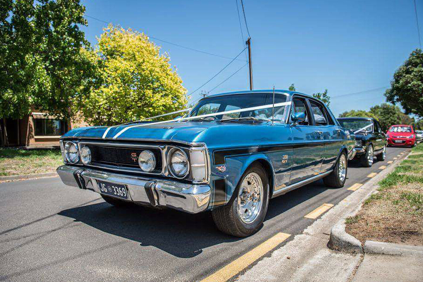 Adam Helgeson's Falcon wedding car