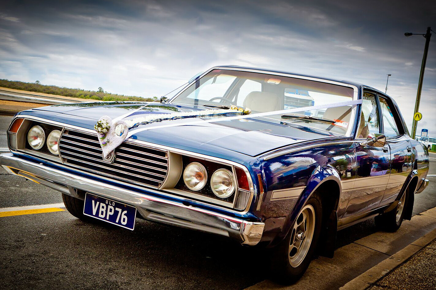 Andrew Smith's Leyland wedding car