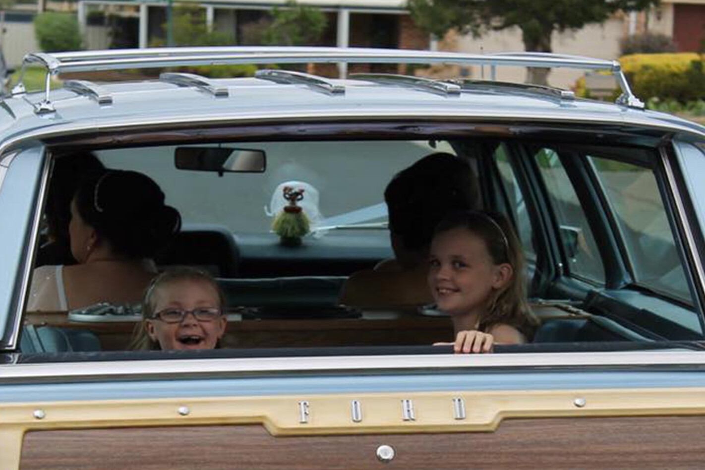 Daniel Chalker's wedding car