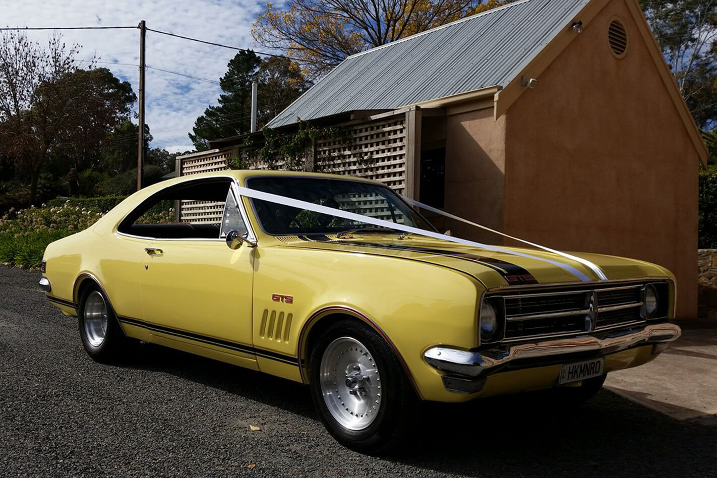 Adam Binetti's Monaro wedding car