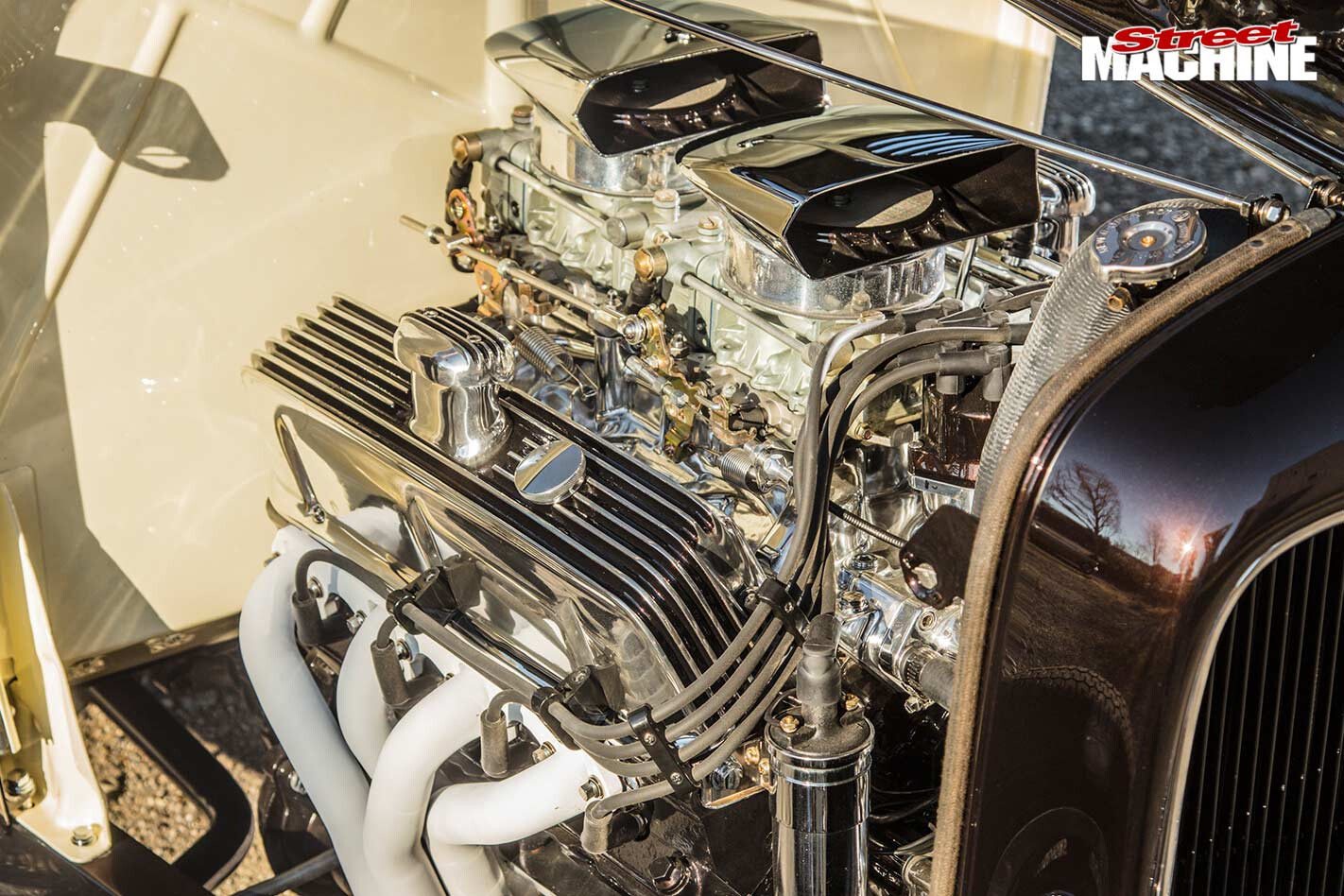 Ford three window coupe engine