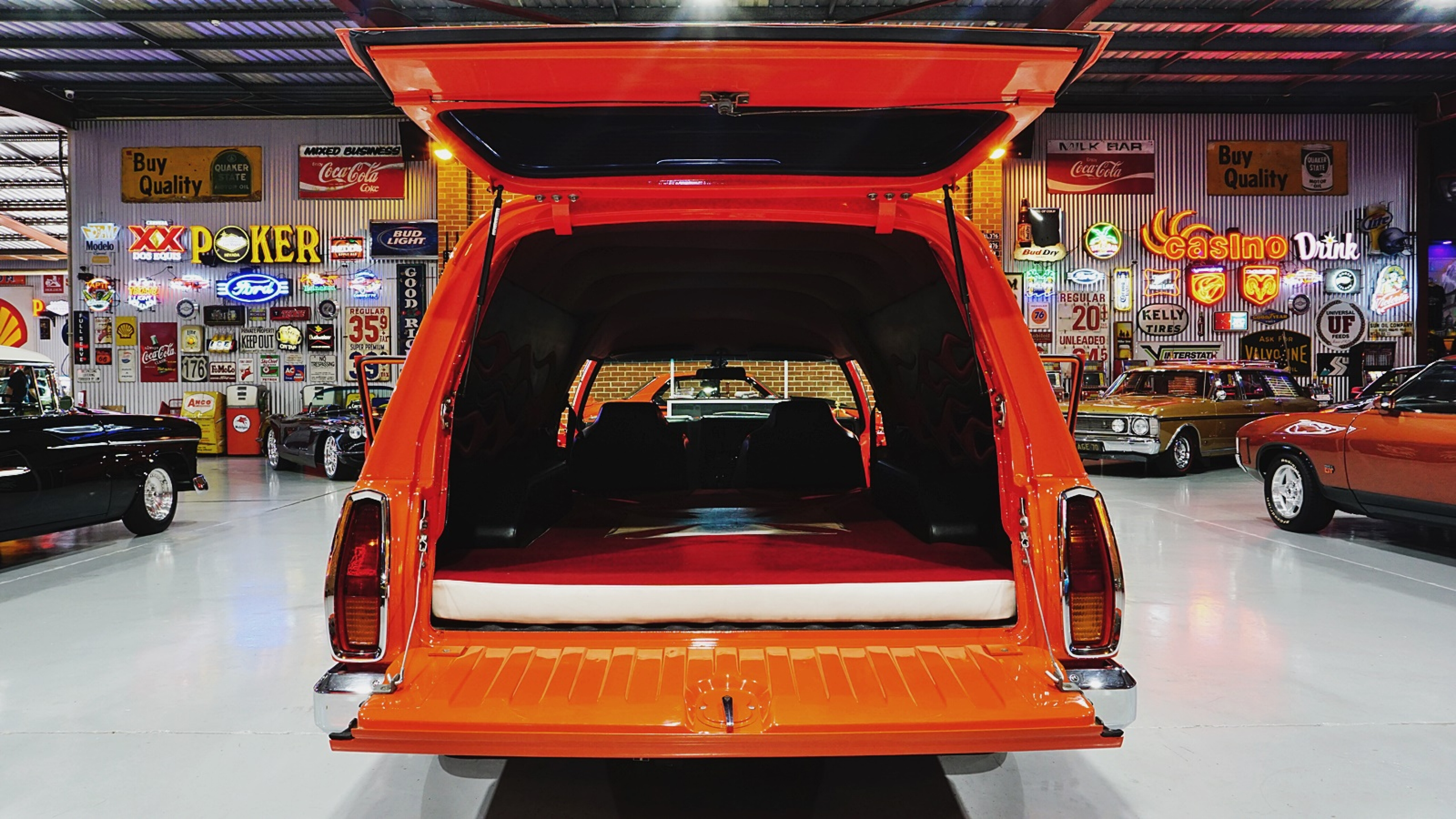 Street Machine News 1975 Holden HJ Sandman Van Mandarin Red 6
