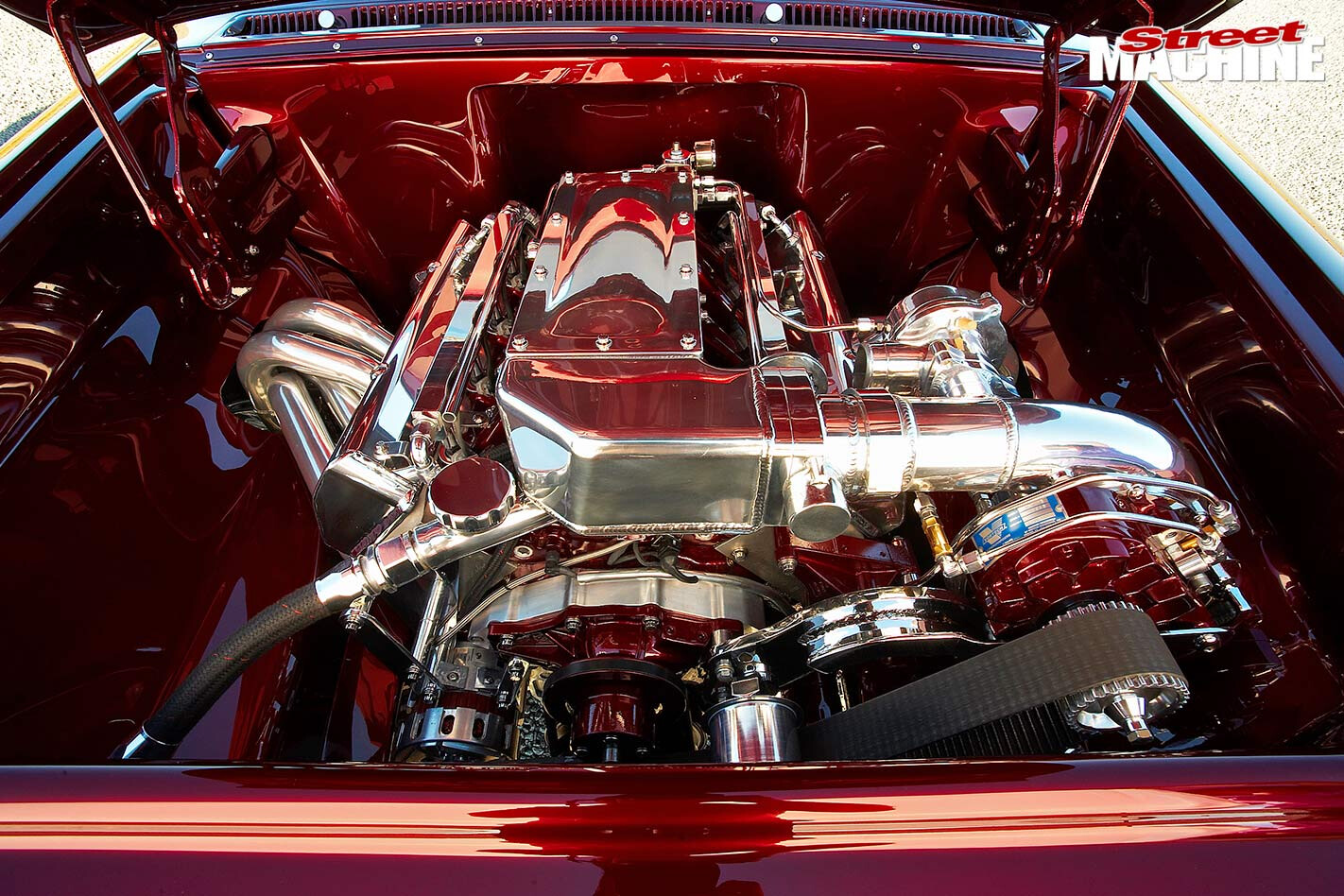 Holden EH engine bay
