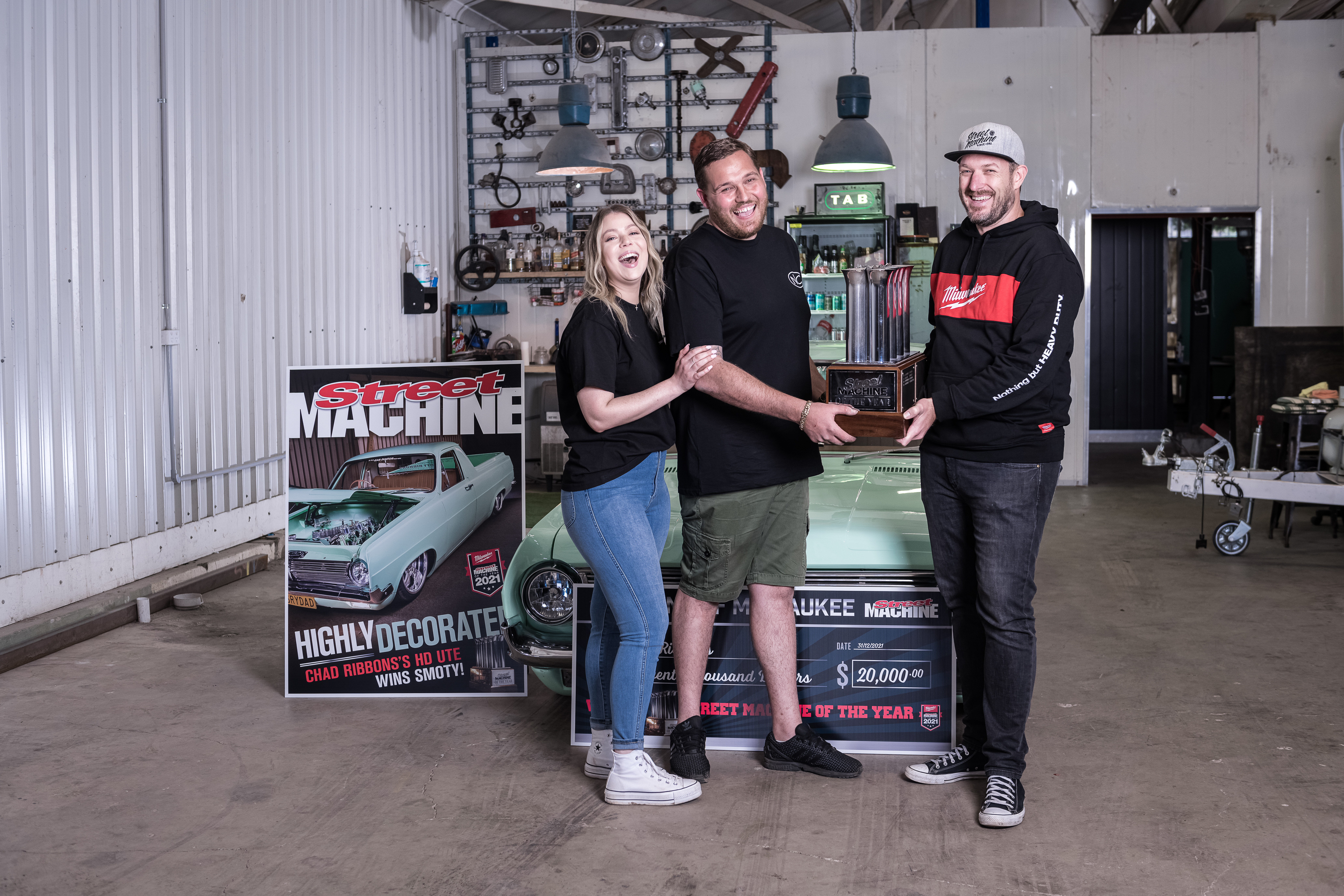 Street Machine Events 2021 SMOTY Chad Ribbons Holden HR Ute Trophy Matthew Everingham 042