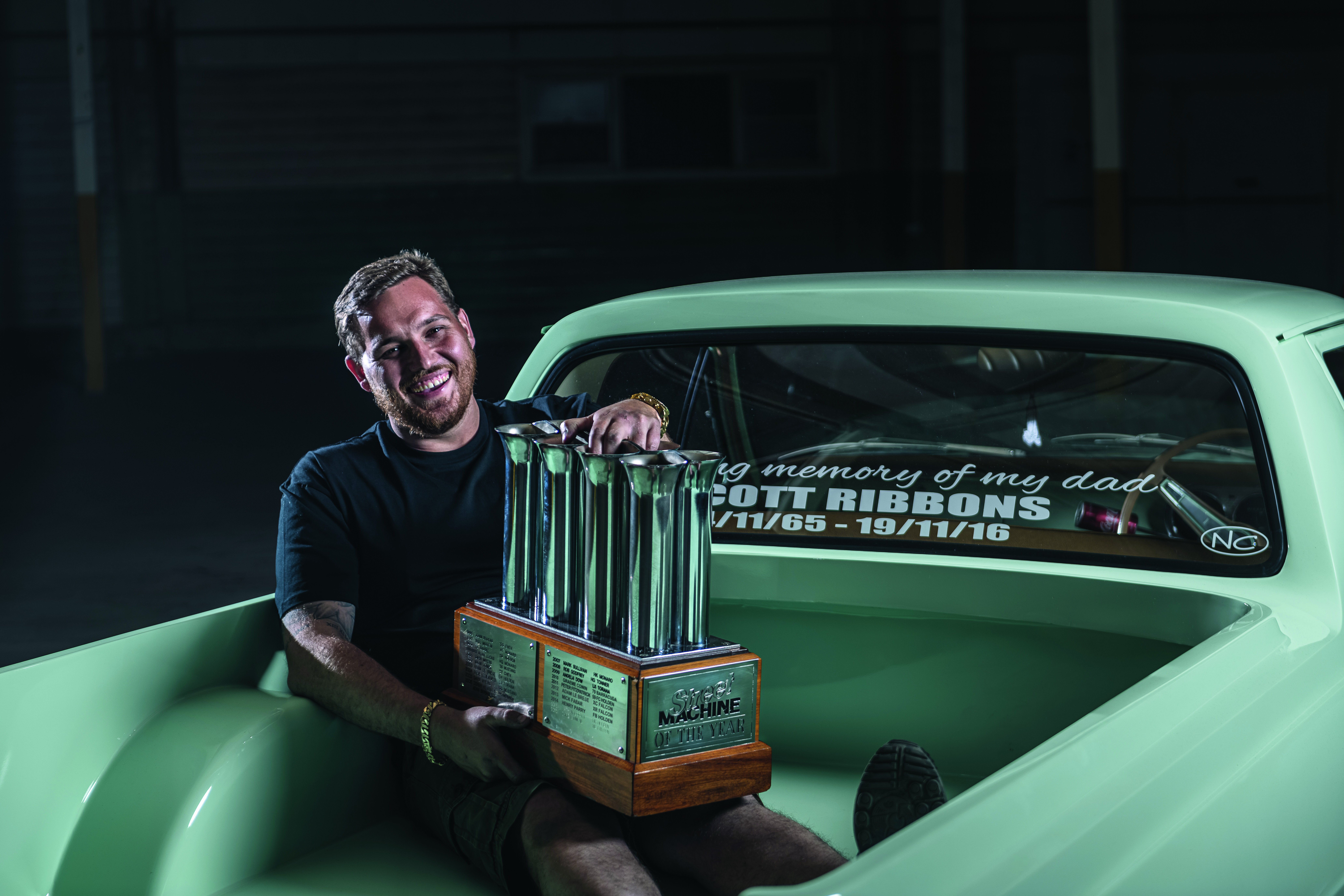 Street Machine Events 2021 SMOTY Chad Ribbons Holden HR Ute Trophy Matthew Everingham 071