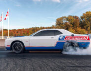 Street Machine News 2021 Challenger Mopar Dragpak Burnout Side