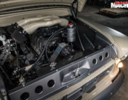 1956 Chevy pick-up engine bay