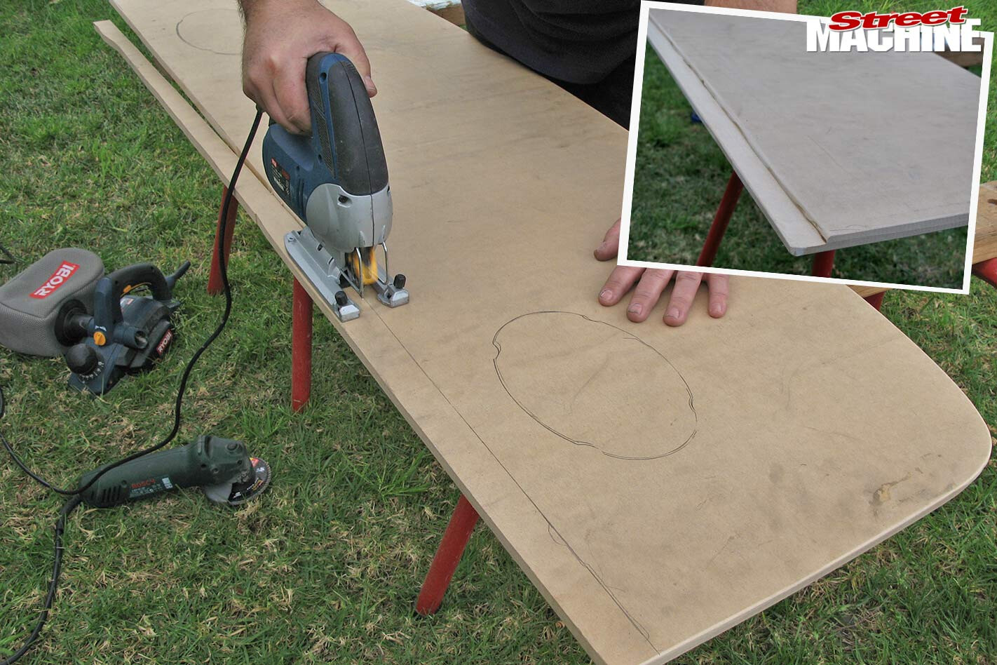 making a rear parcel shelf
