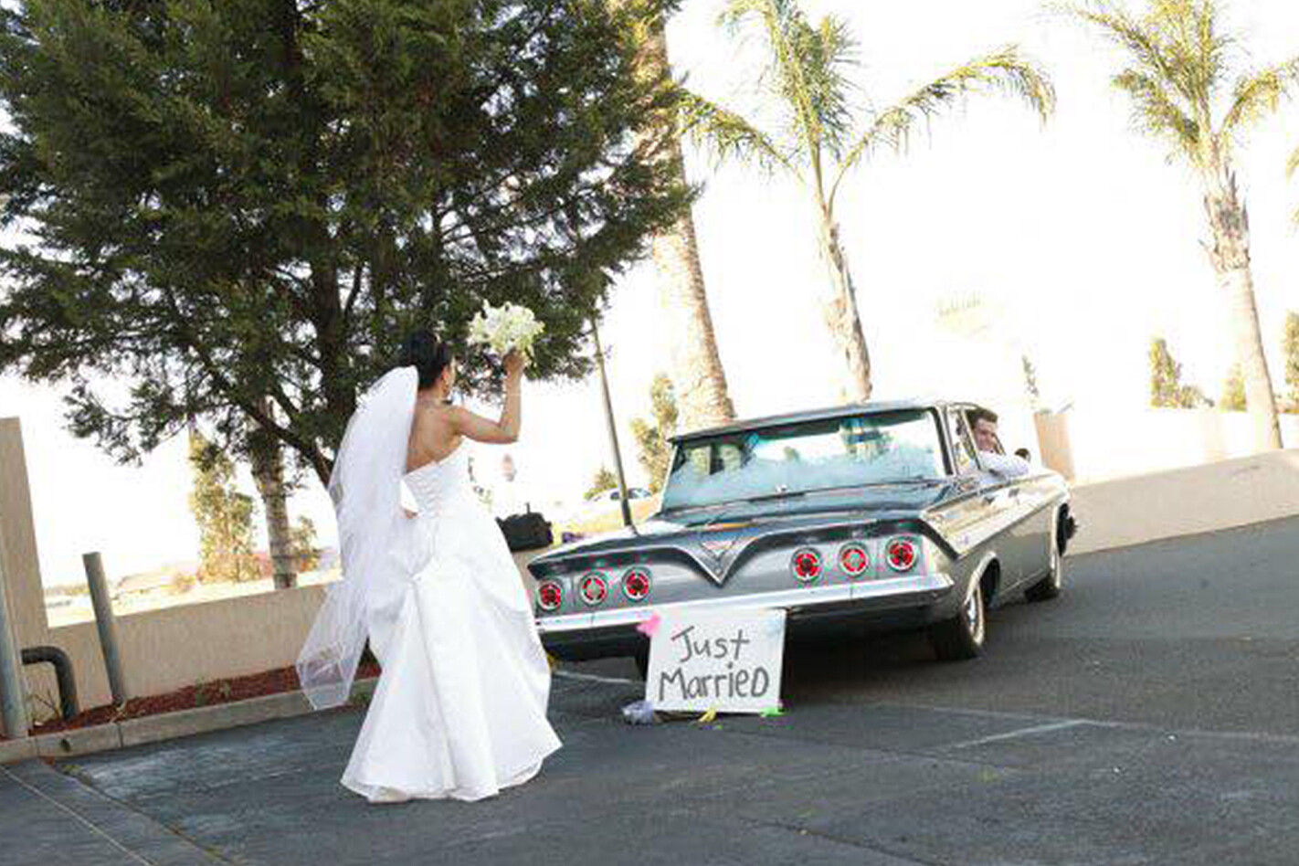 Victor's wedding car