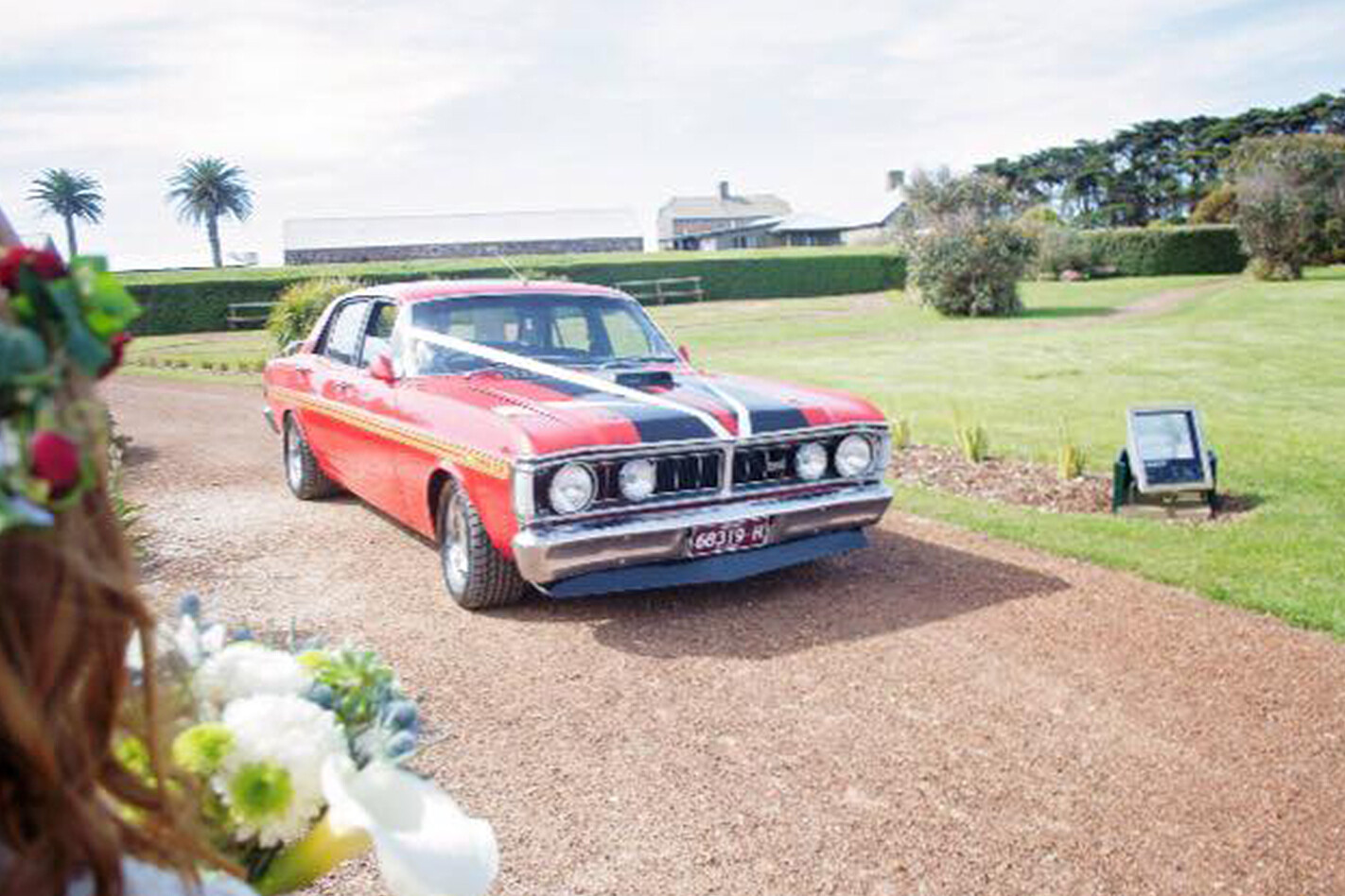 Justin Medwin's Falcon wedding car