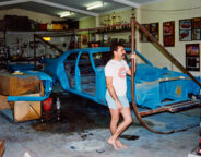 Dave with the Falcon chassis