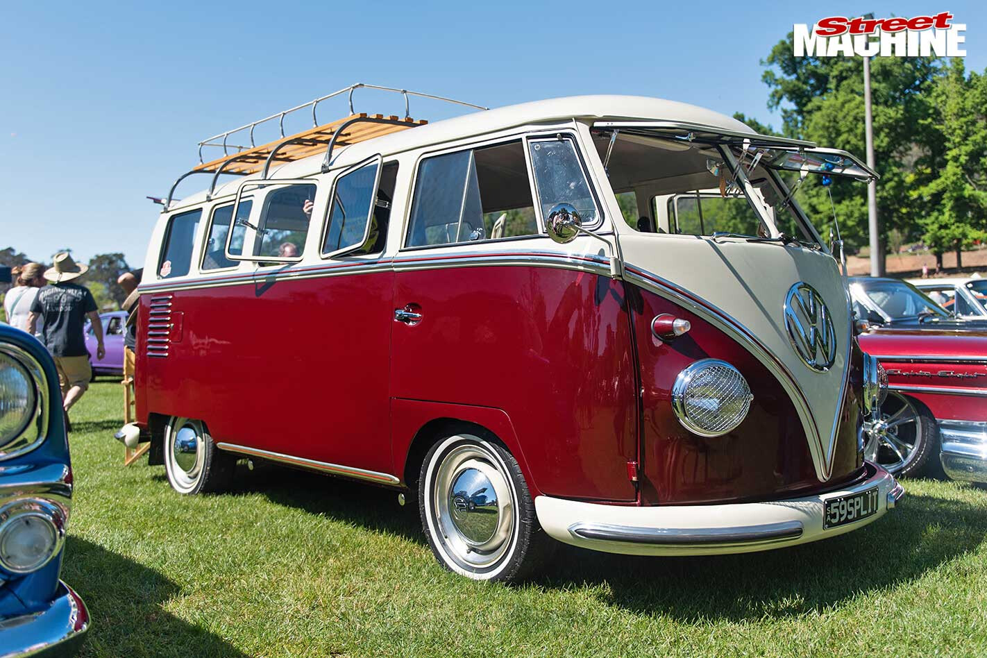 VW Kombi van Bright Rod Run