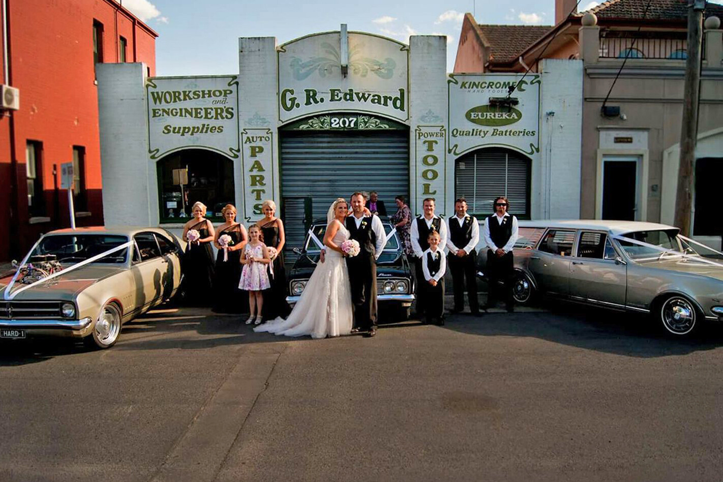 Rhiannon Simpson's wedding cars