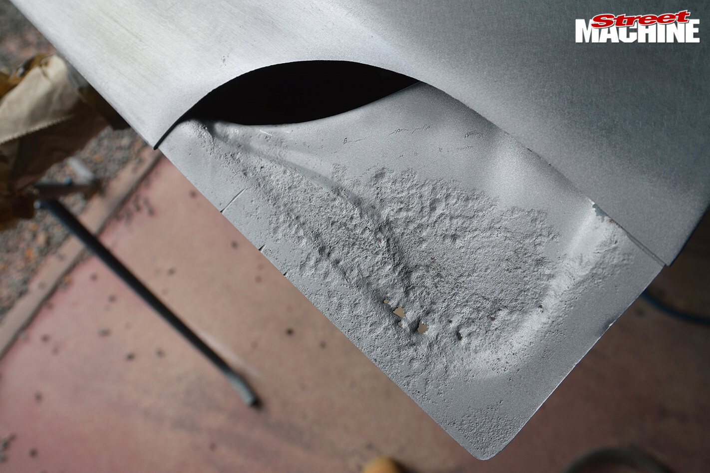 fixing rusty car door corners