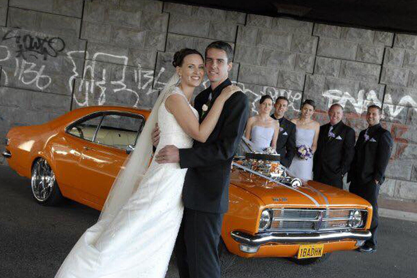 Scott Vickery's wedding car