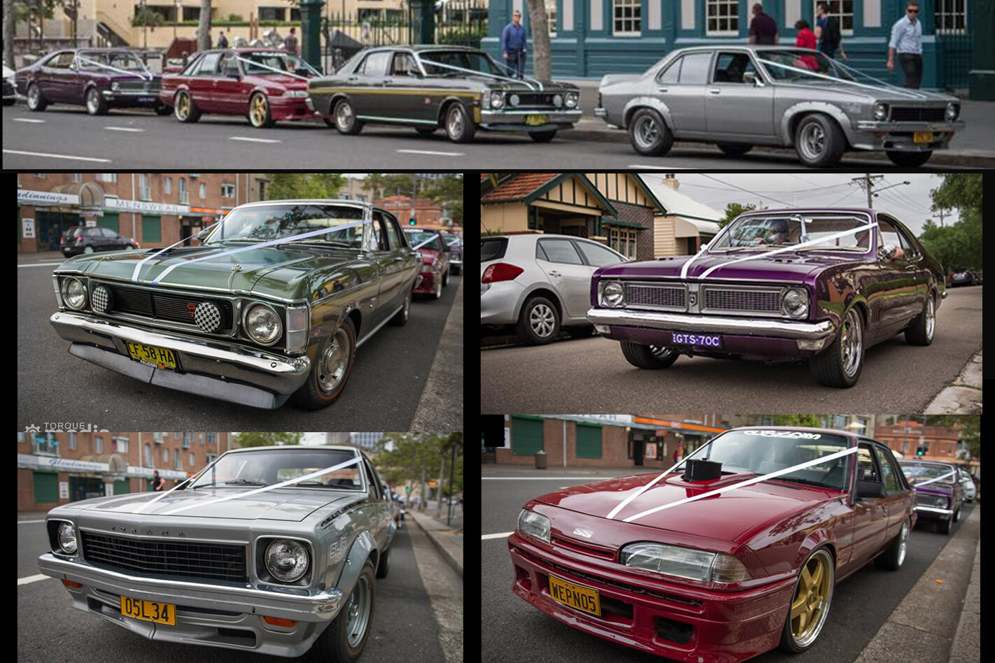 Evan Lloyd's wedding cars