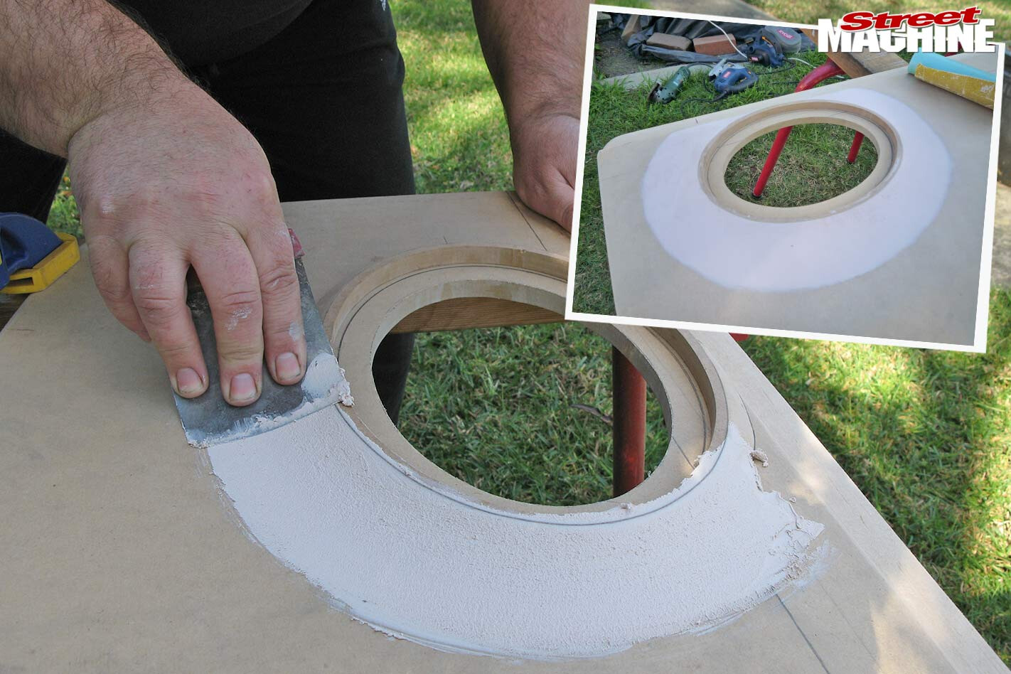 making a rear parcel shelf