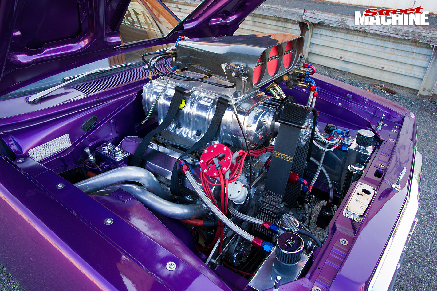 8-SECOND-BLOWN-1973-CHRYSLER-VJ-VALIANT-UTE-engine