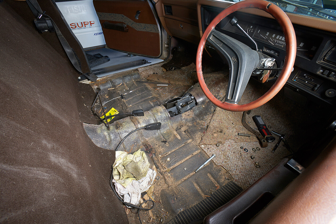 The back of the T56 is too big for the transmission tunnel