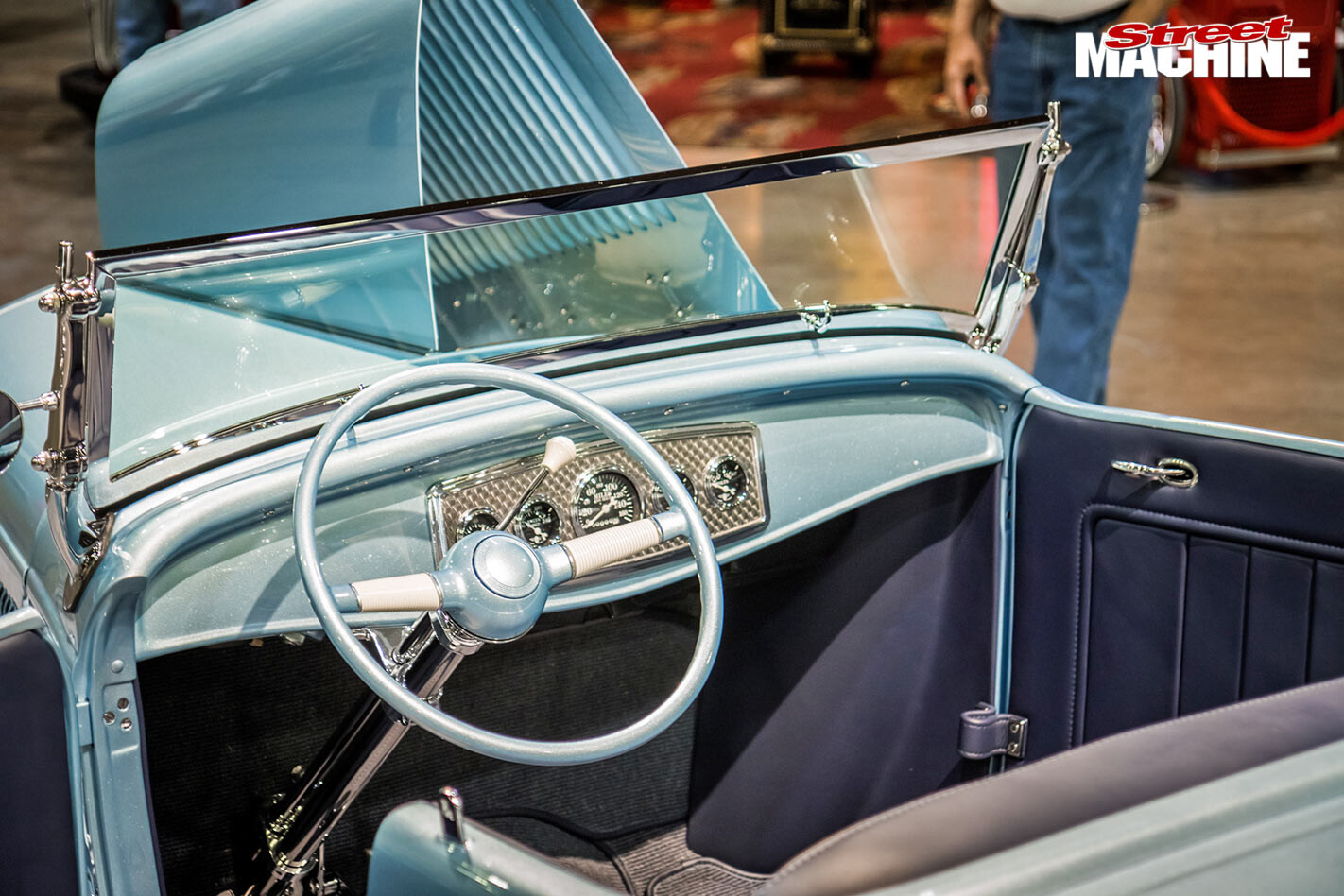 1932 Ford roadster, Custer's Last Stand interior