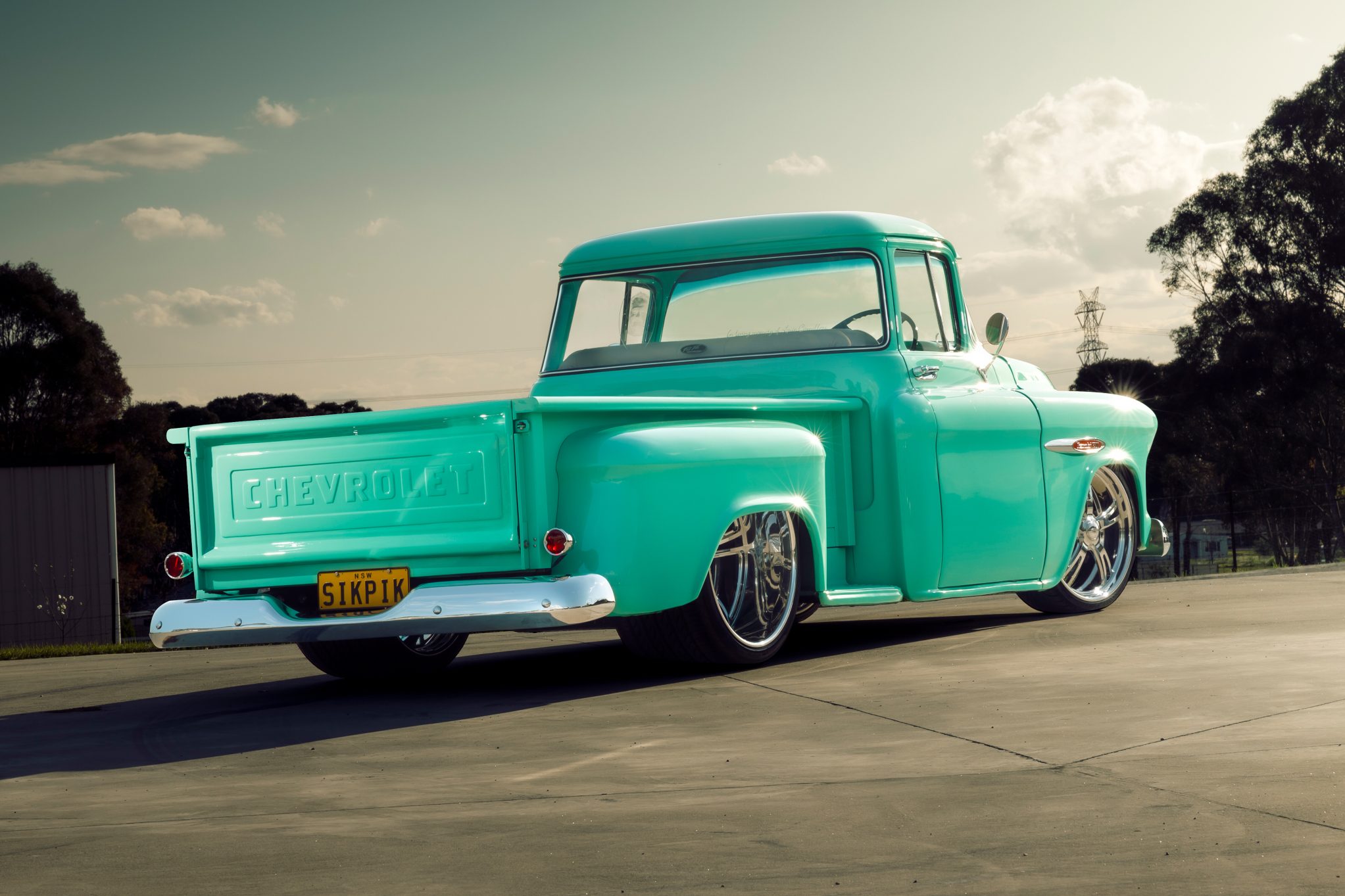 Street Machine Features Ashton Camilleri 1955 Chev Rear Angle Crop
