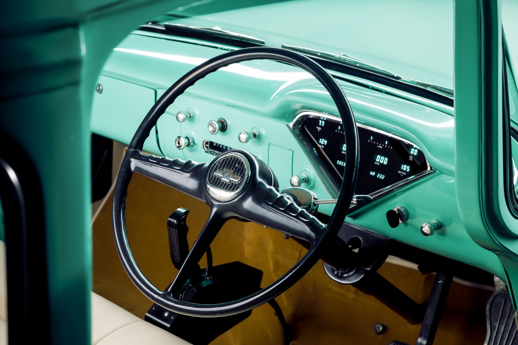 Street Machine Features Ashton Camilleri 1955 Chev Dash 2