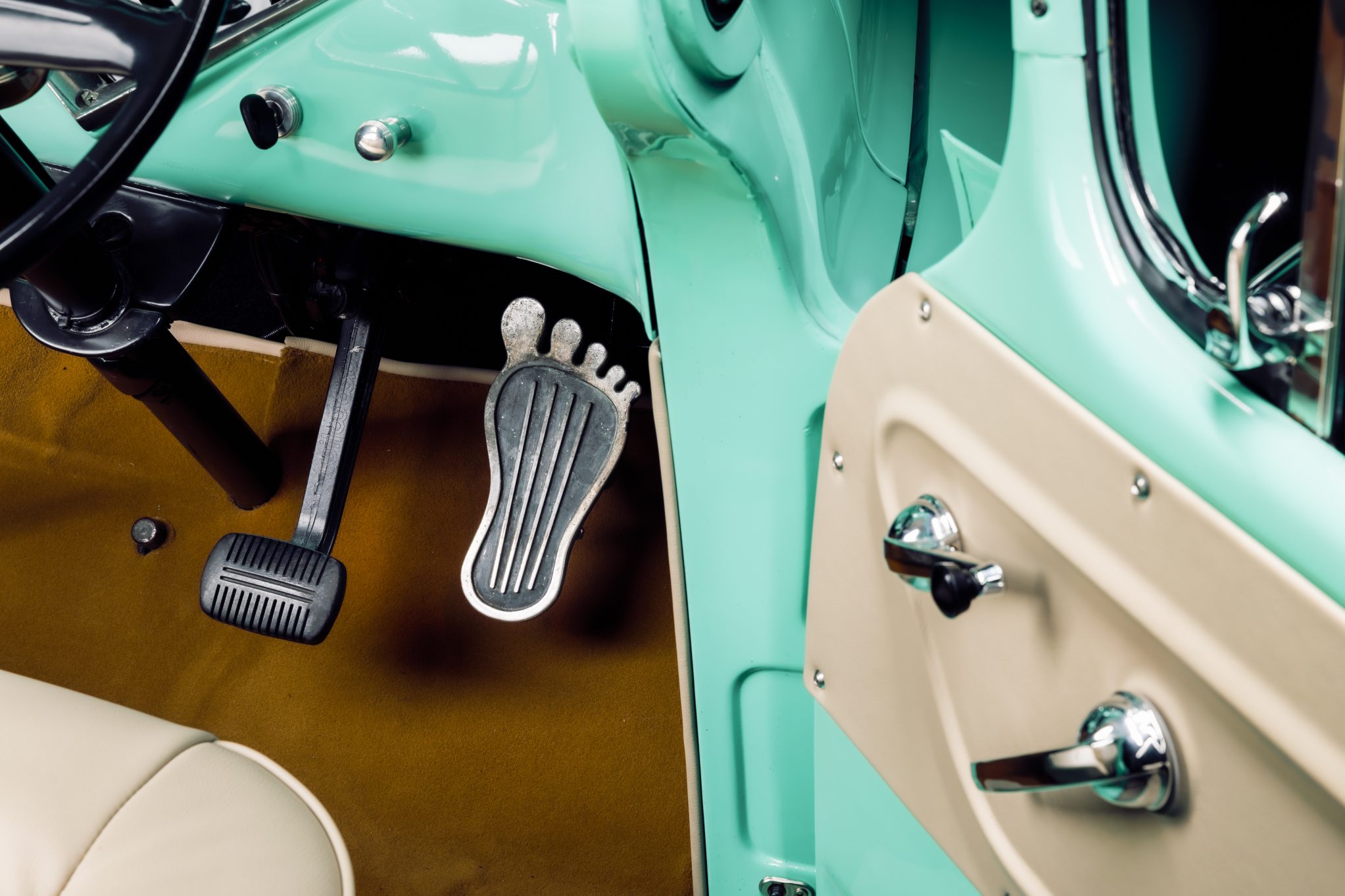 Street Machine Features Ashton Camilleri 1955 Chev Pedals