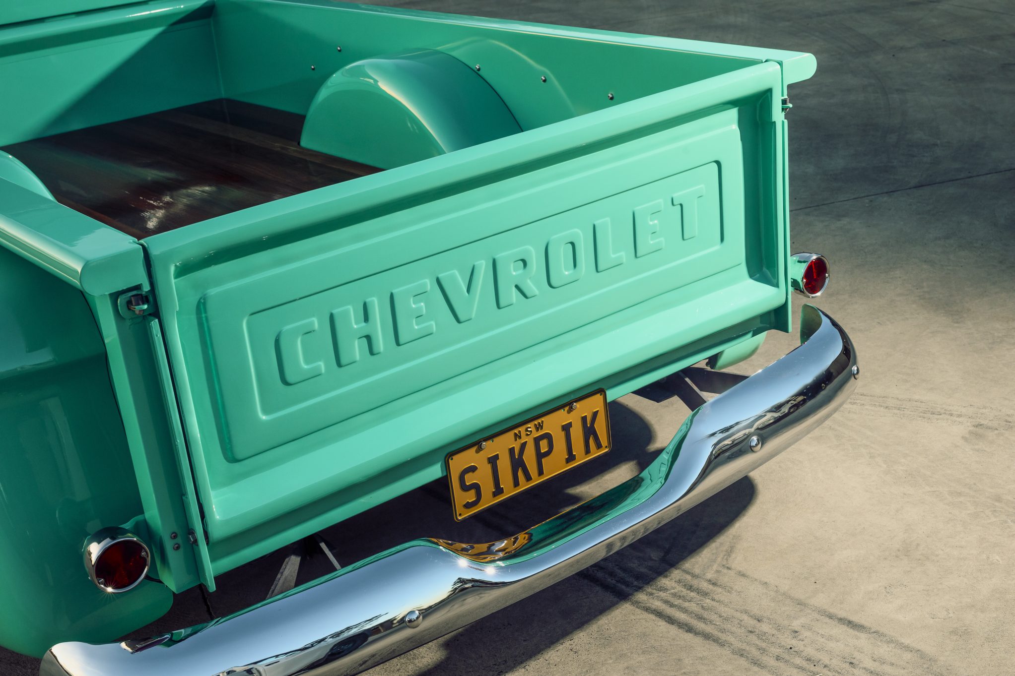 Street Machine Features Ashton Camilleri 1955 Chev Tray Rear