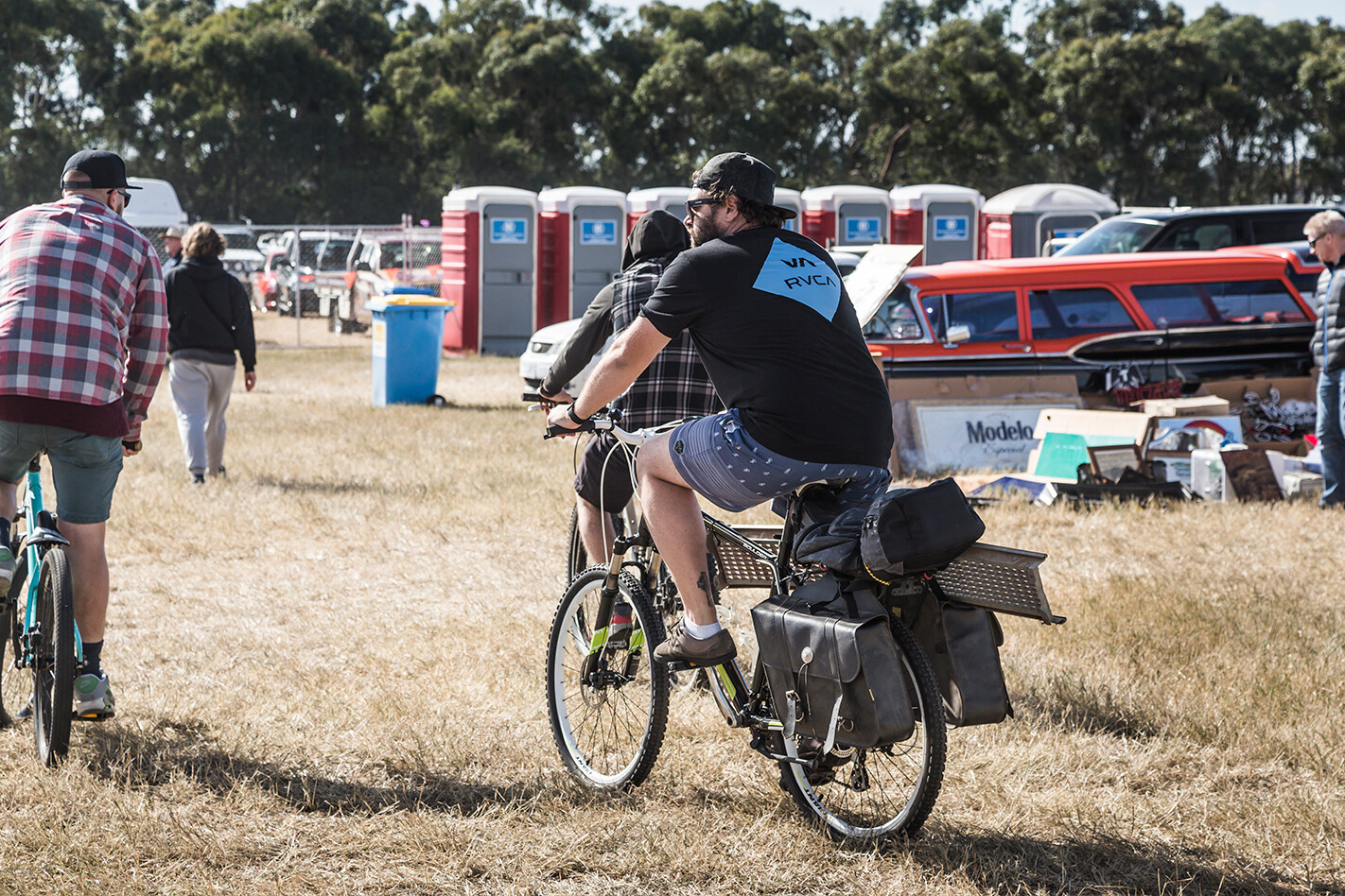 Ballarat swap meet on bicycle