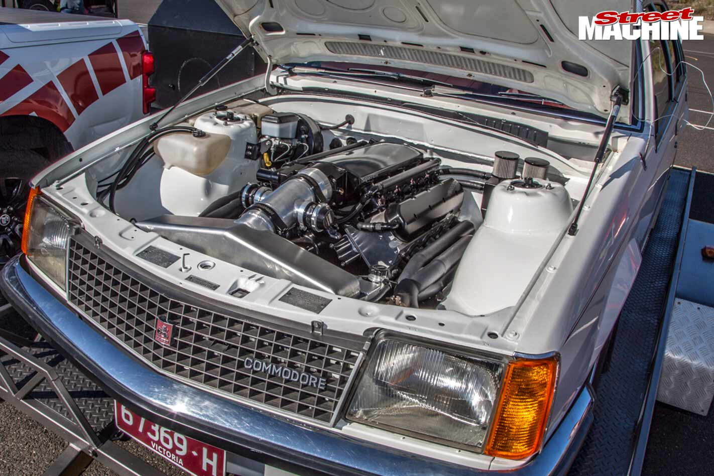 Holden VC commodore engine bay