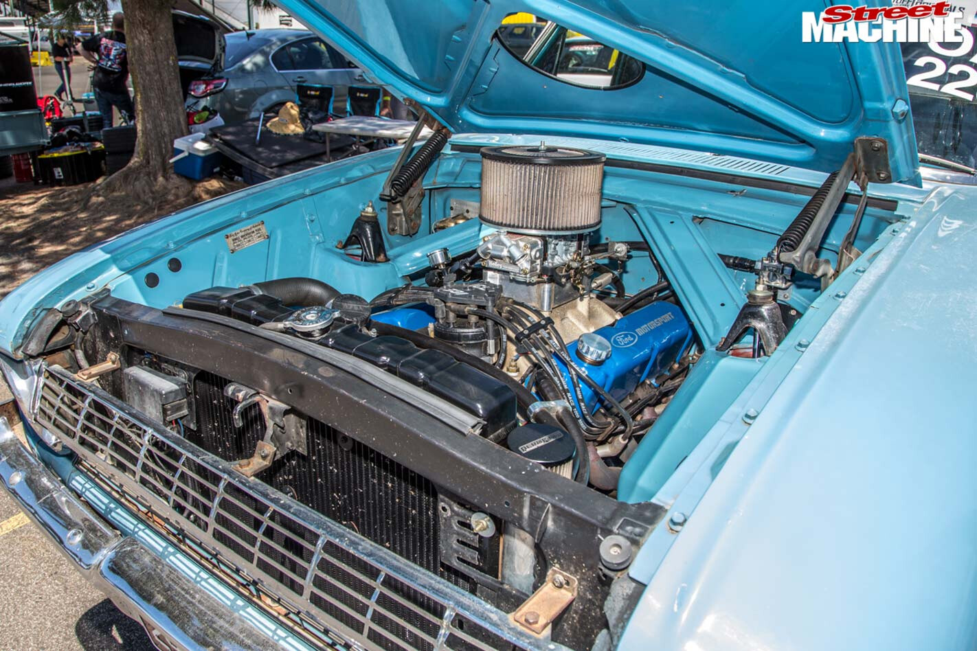 Ford XL ute engine bay