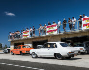 blown big block Holden LJ Torana rear